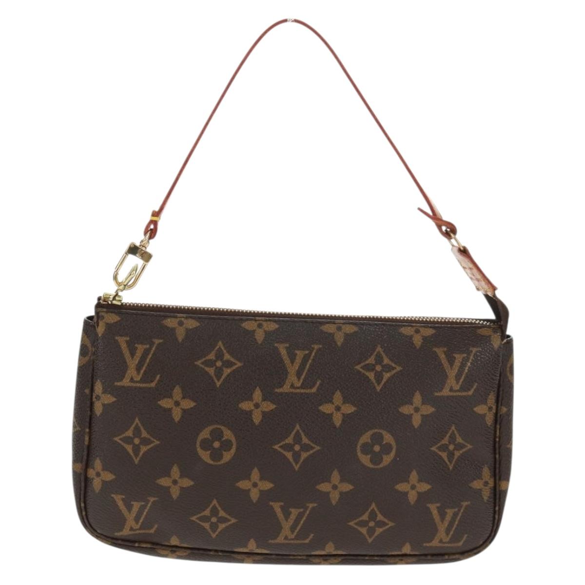 LOUIS VUITTON Monogram Pochette Accessoires Pouch M51980 LV Auth 168445