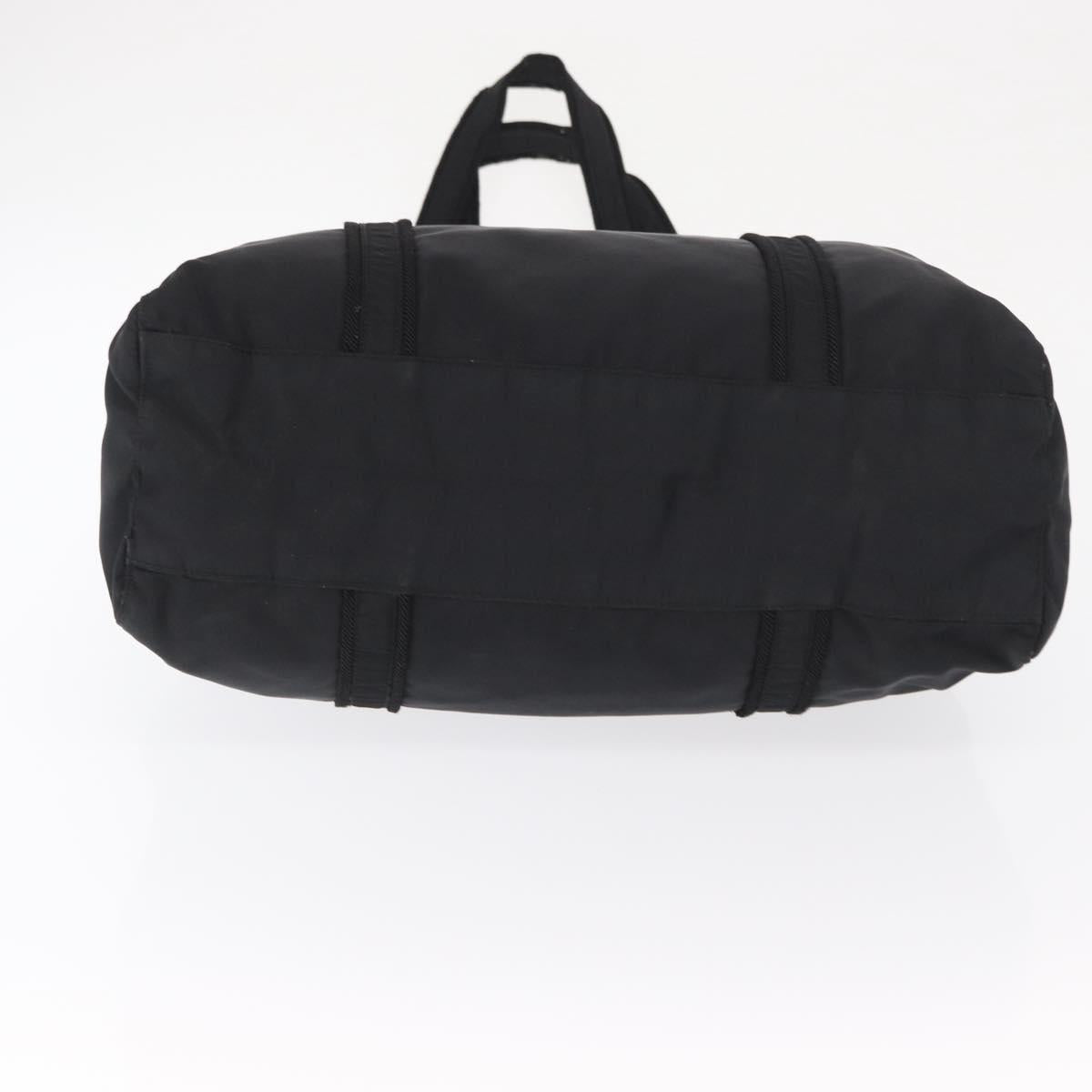 PRADA Tote Bag Nylon Black Auth 168460