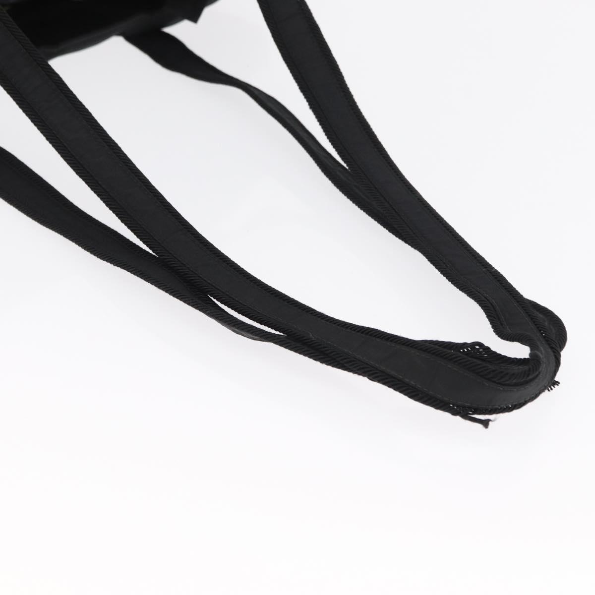PRADA Tote Bag Nylon Black Auth 168460