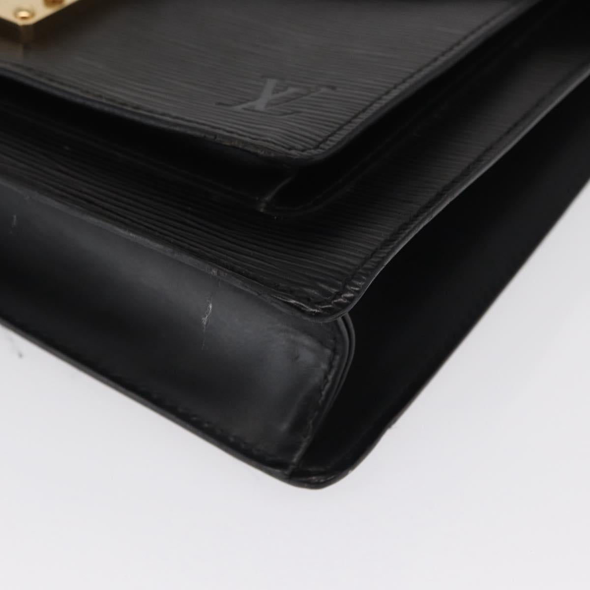 LOUIS VUITTON Epi Monceau 28 Hand Bag Black M52122 LV Auth 168500