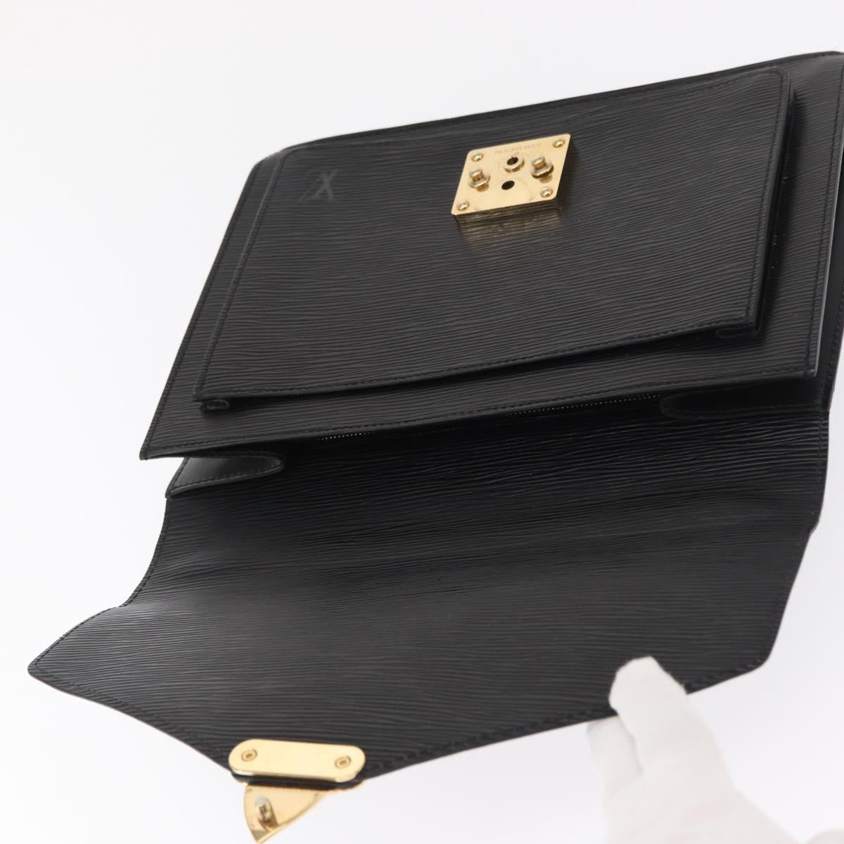 LOUIS VUITTON Epi Monceau 28 Hand Bag Black M52122 LV Auth 168500
