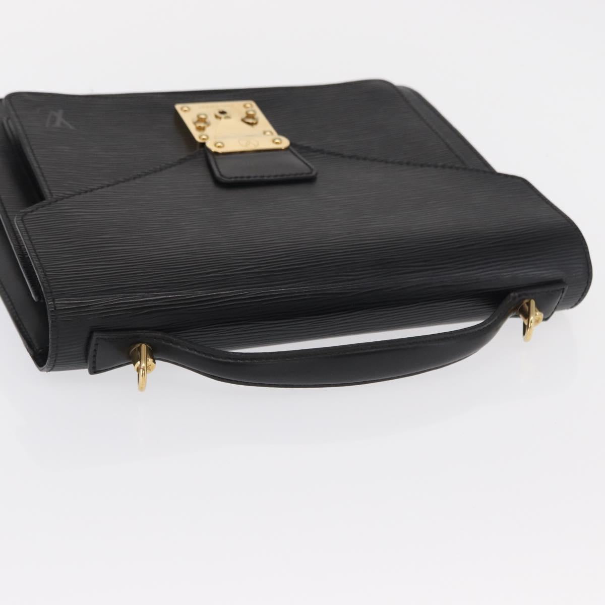 LOUIS VUITTON Epi Monceau 28 Hand Bag Black M52122 LV Auth 168500