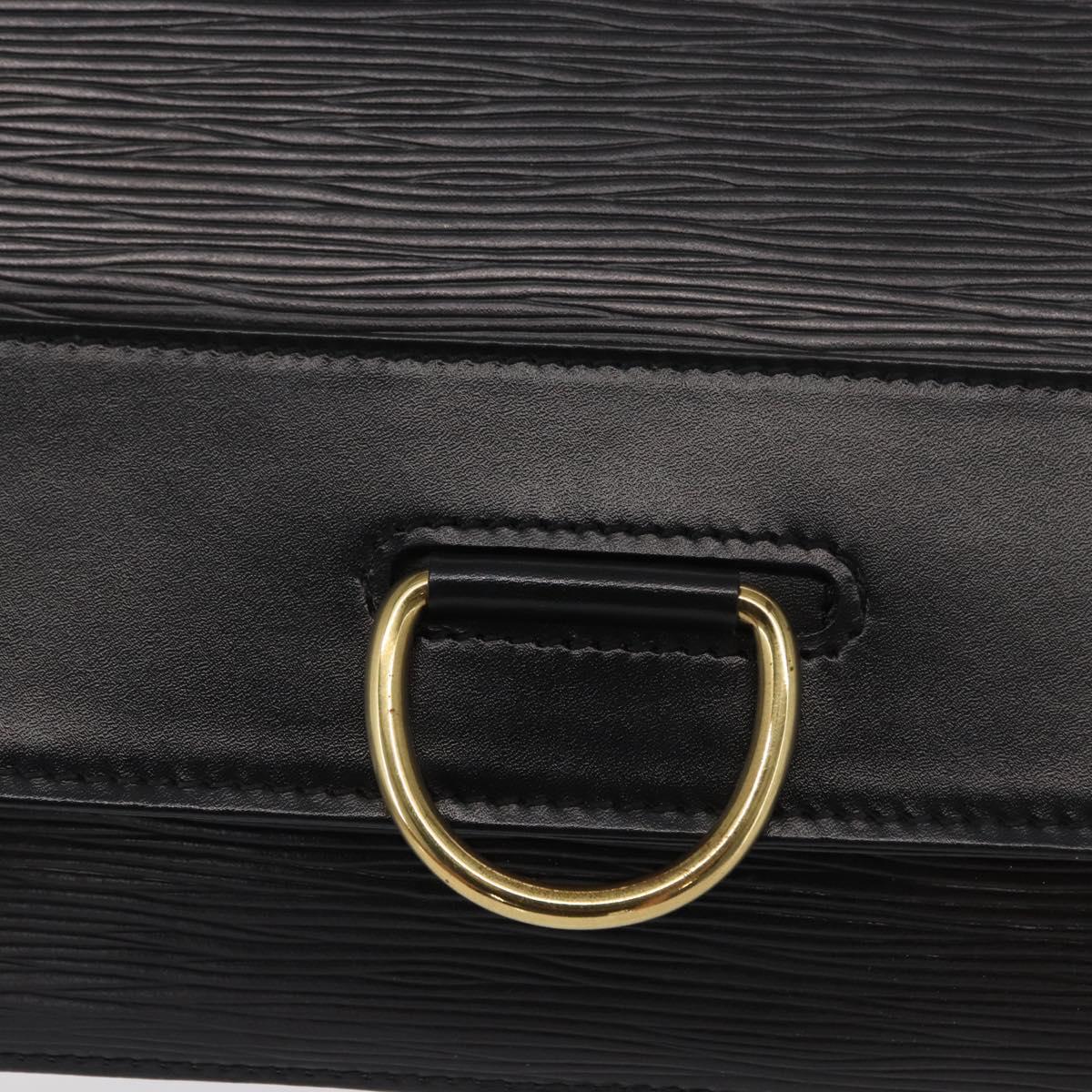 LOUIS VUITTON Epi Jena Clutch Bag Black M52722 LV Auth 168511