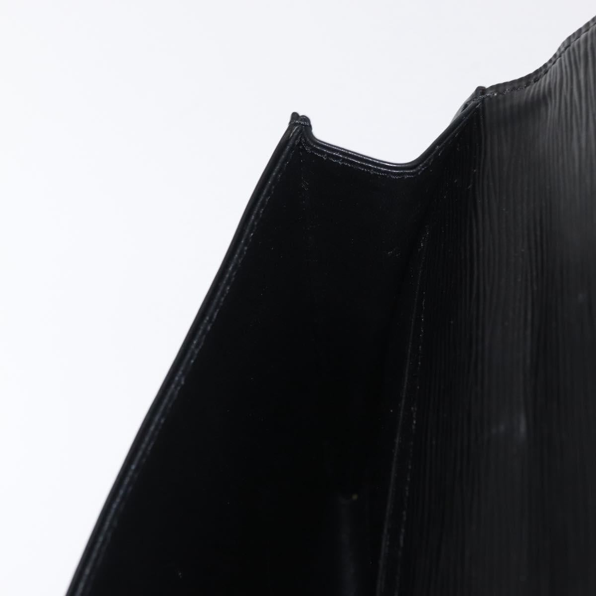 LOUIS VUITTON Epi Jena Clutch Bag Black M52722 LV Auth 168511