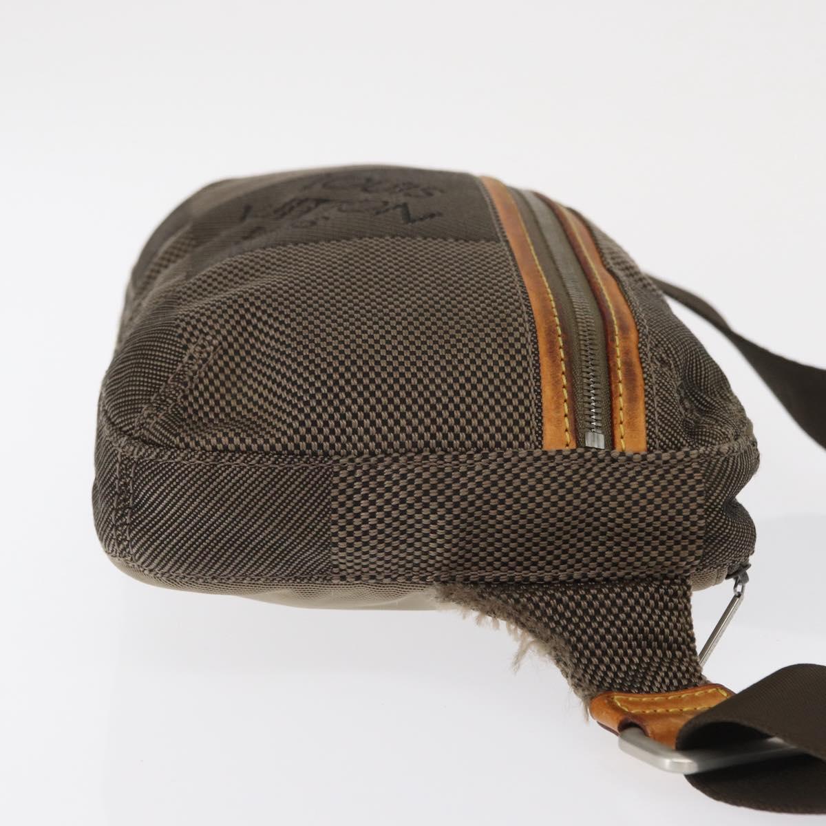 LOUIS VUITTON Damier Geant Arche Waist Bag Khaki M93022 LV Auth 168537