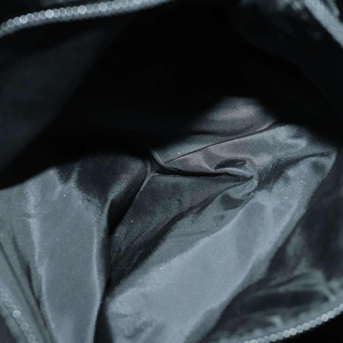 PRADA Camouflage Tote Bag Nylon Silver Auth 168538