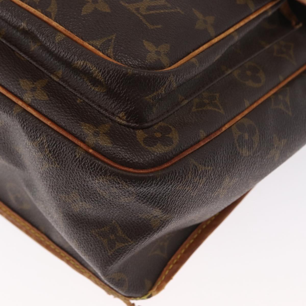 LOUIS VUITTON Monogram Gibeciere GM Shoulder Bag M42246 LV Auth 168577