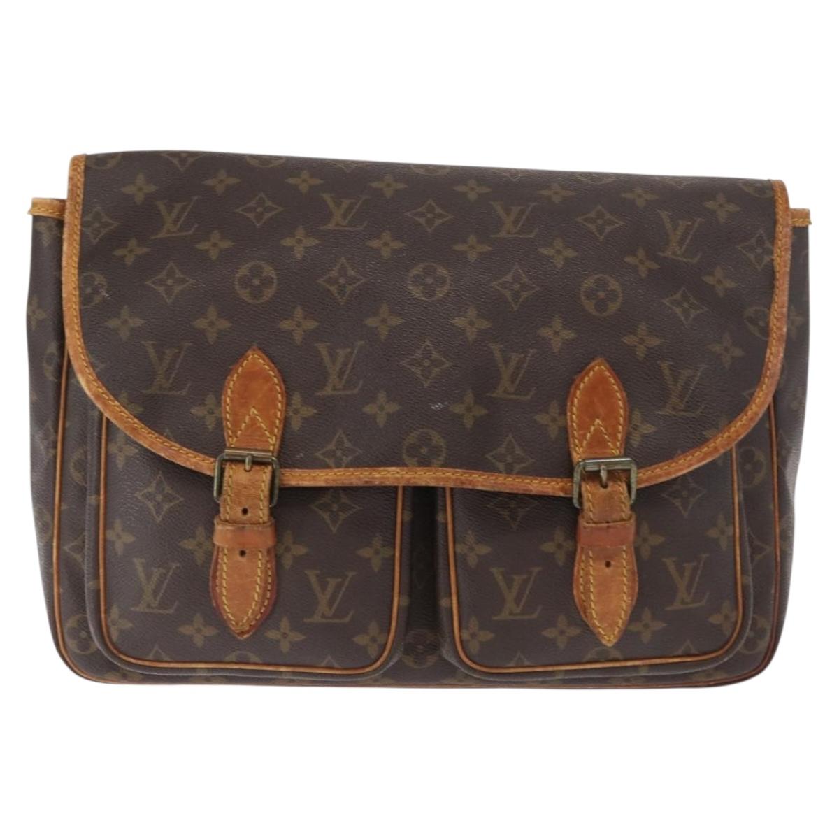LOUIS VUITTON Monogram Gibeciere GM Shoulder Bag M42246 LV Auth 168577