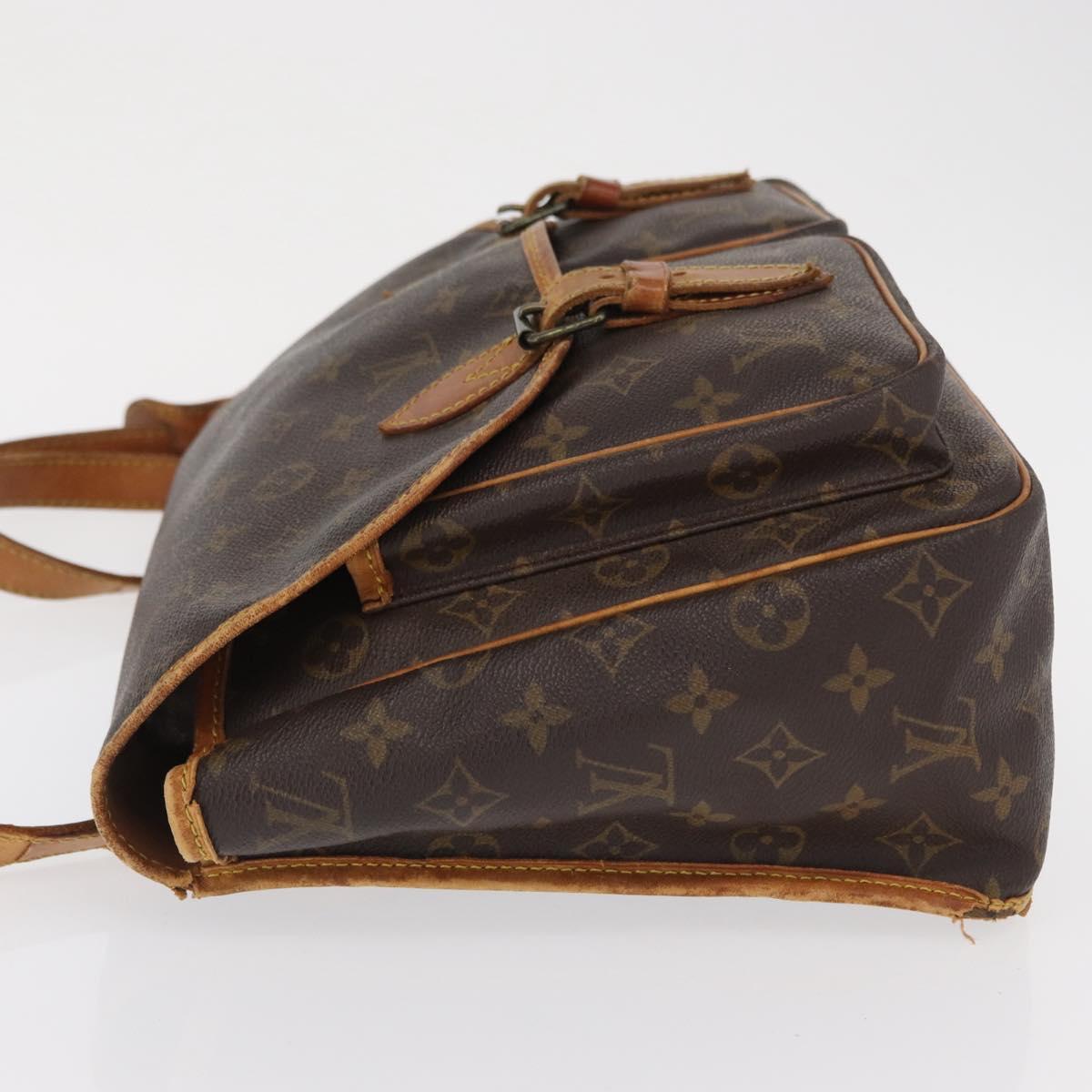 LOUIS VUITTON Monogram Gibeciere GM Shoulder Bag M42246 LV Auth 168577