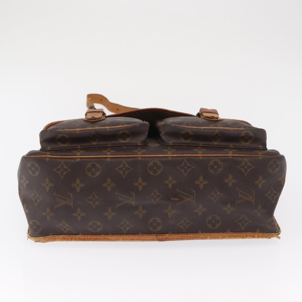 LOUIS VUITTON Monogram Gibeciere GM Shoulder Bag M42246 LV Auth 168577
