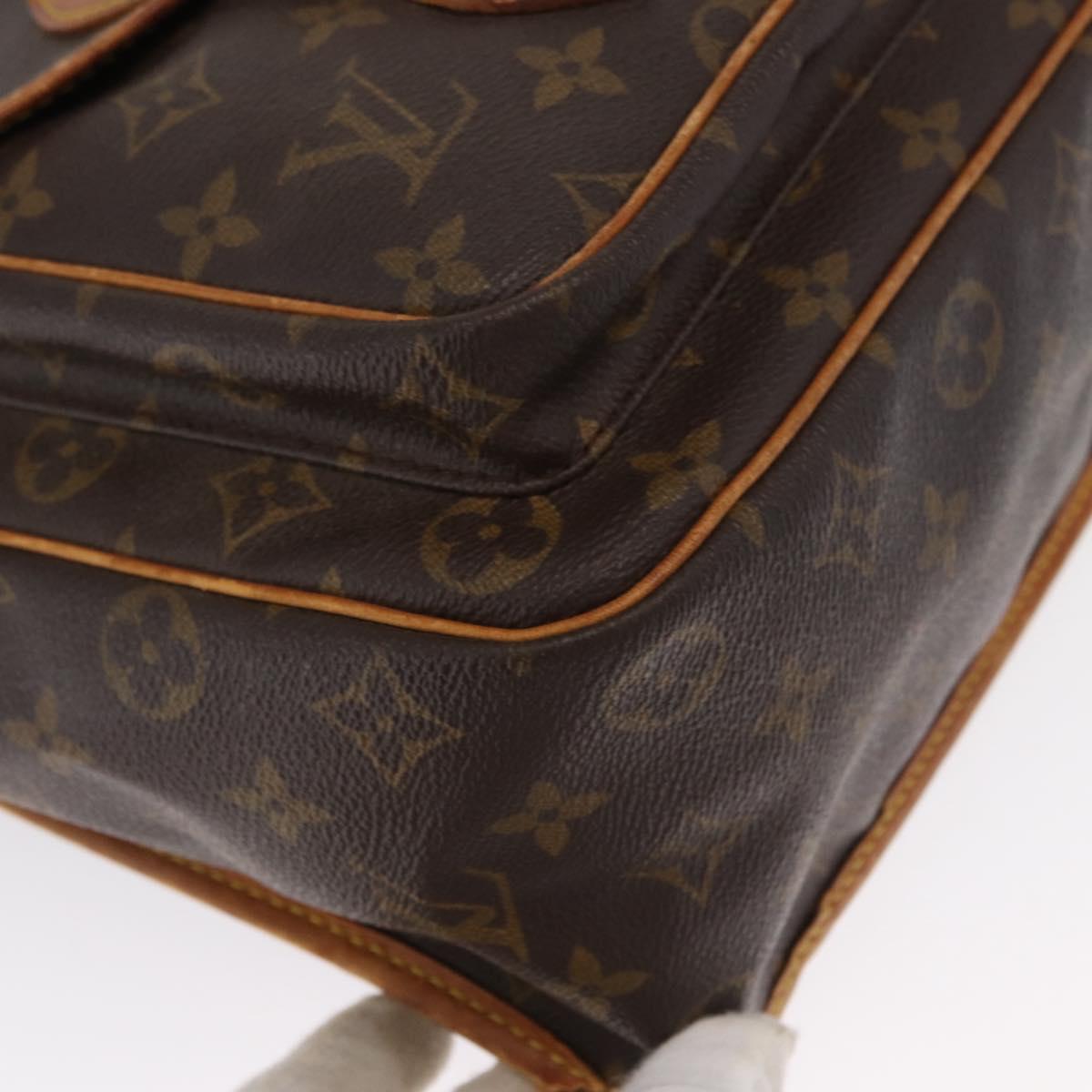 LOUIS VUITTON Monogram Gibeciere GM Shoulder Bag M42246 LV Auth 168577