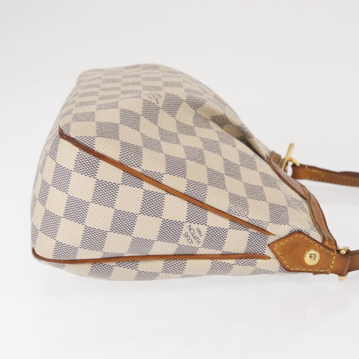 LOUIS VUITTON Damier Azur Siracusa PM Shoulder Bag N41113 LV Auth 168591