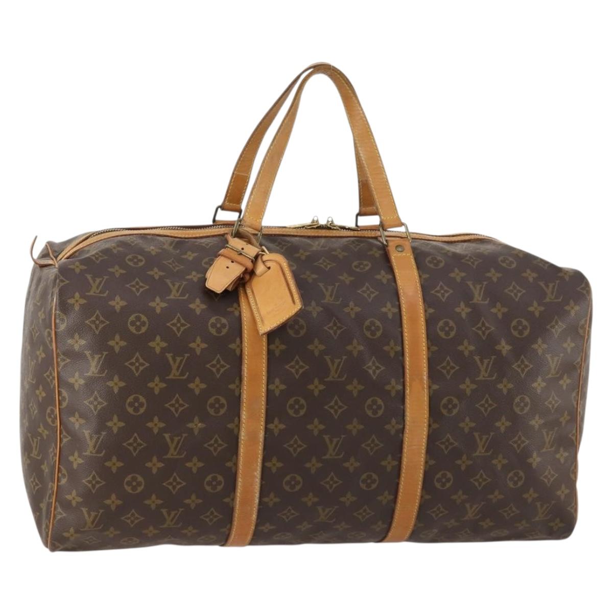 LOUIS VUITTON Monogram Sac Souple 55 Boston Bag M41622 LV Auth 168600