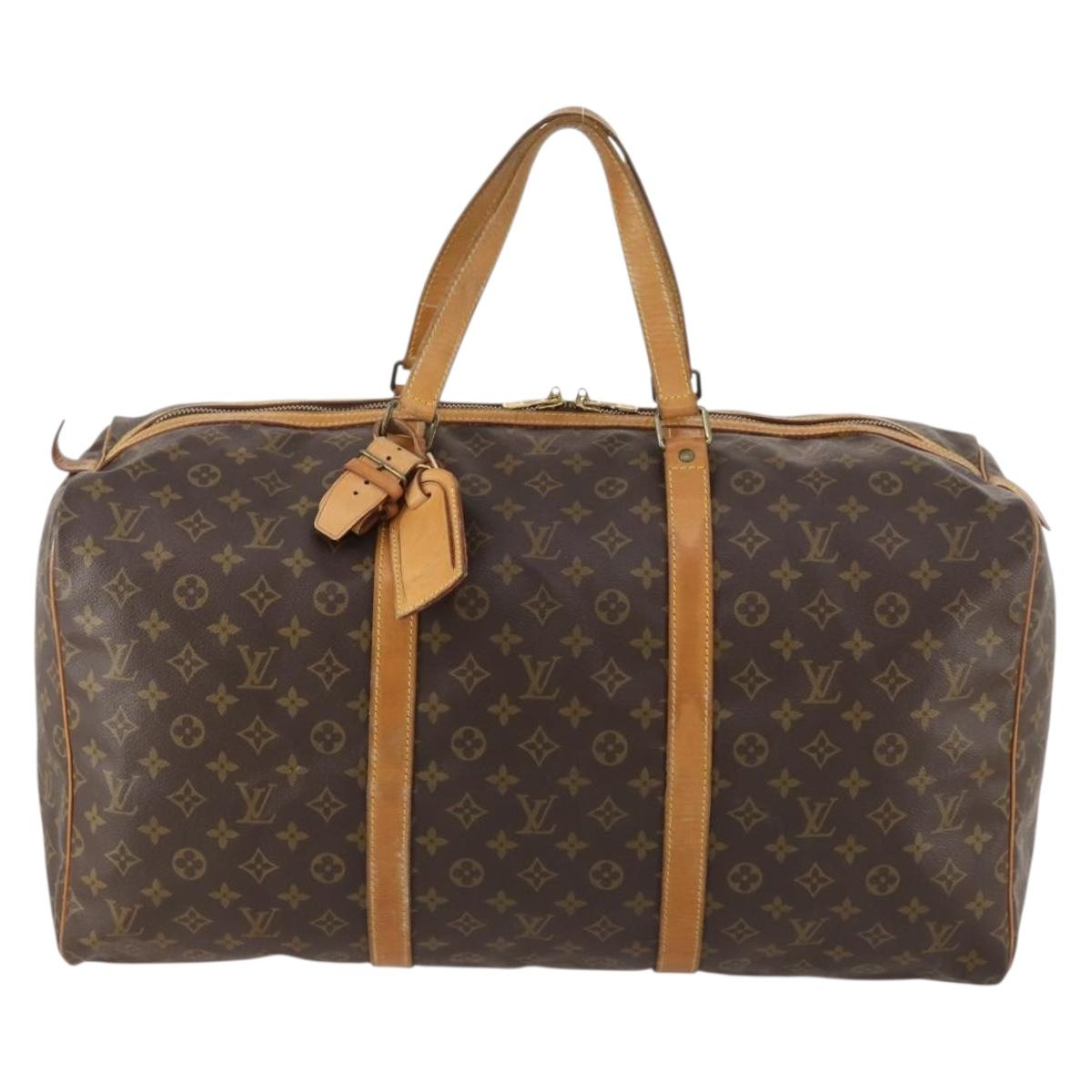LOUIS VUITTON Monogram Sac Souple 55 Boston Bag M41622 LV Auth 168600