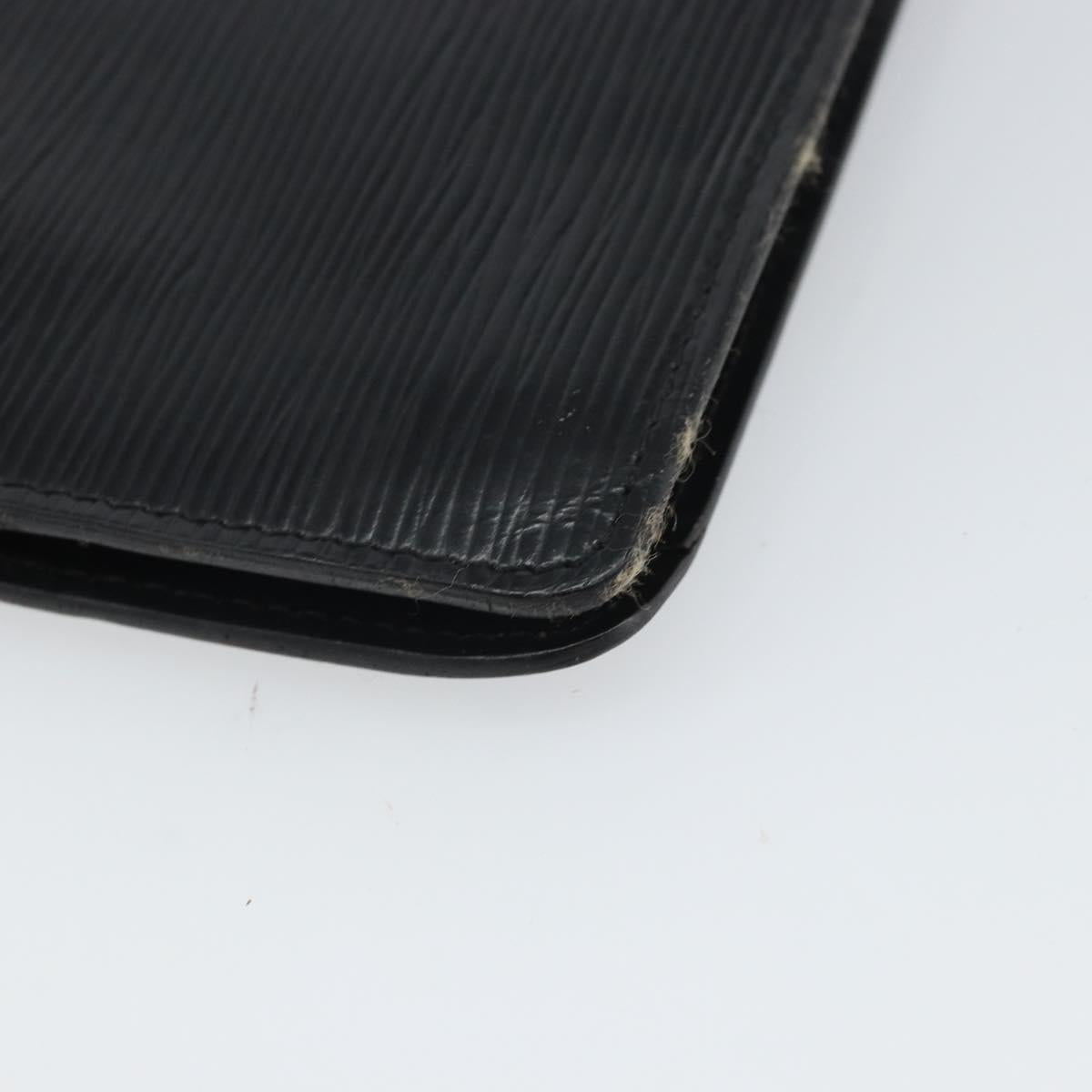 LOUIS VUITTON Epi Montaigne 23 Clutch Bag Black M52662 LV Auth 168641