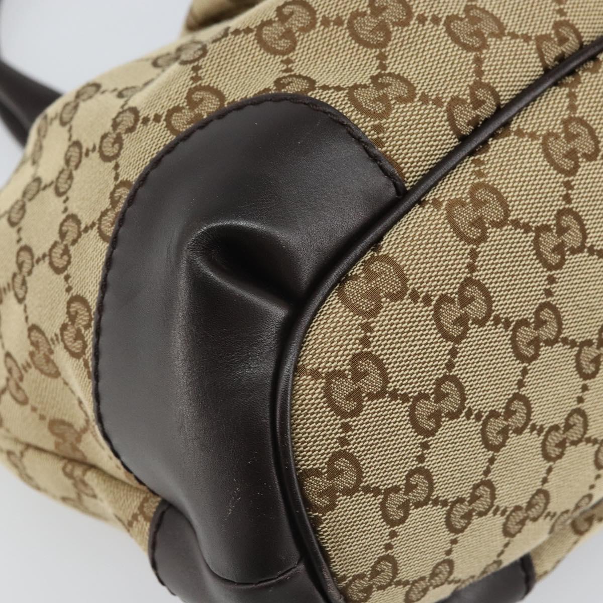 GUCCI Sukey GG Canvas Hand Bag Beige Gold 247902 Auth 168661