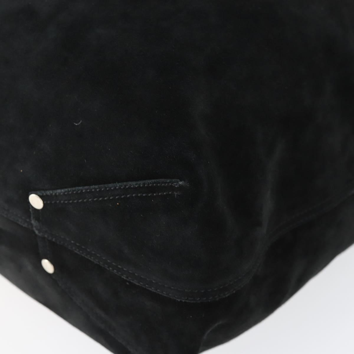 TIFFANY&Co. Reversible Tote Bag Suede Black Auth 168718