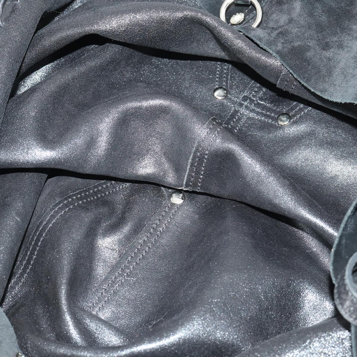 TIFFANY&Co. Reversible Tote Bag Suede Black Auth 168718