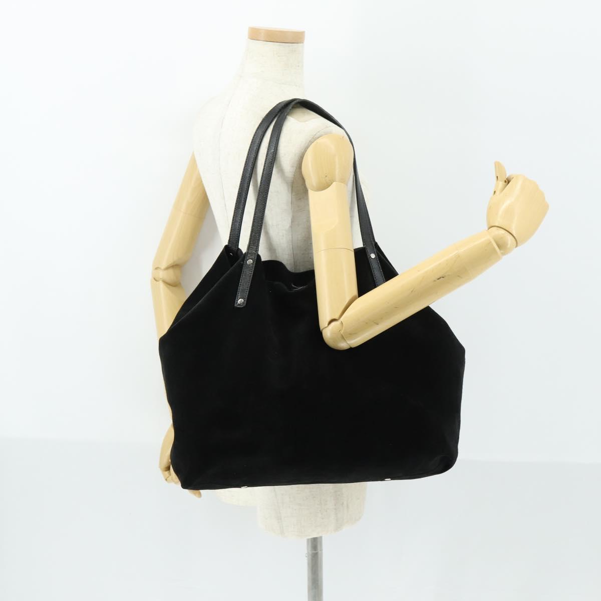 TIFFANY&Co. Reversible Tote Bag Suede Black Auth 168718