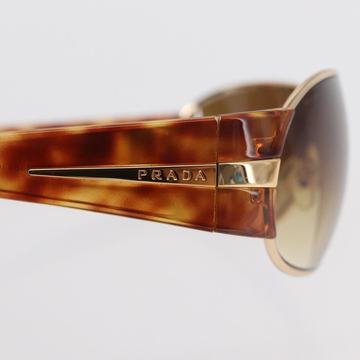PRADA Sunglasses plastic Brown Auth 168768