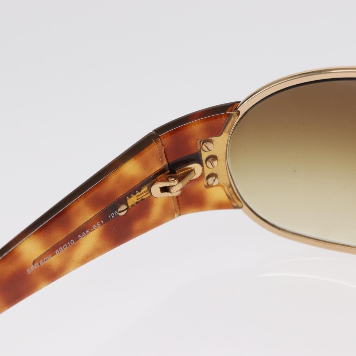 PRADA Sunglasses plastic Brown Auth 168768