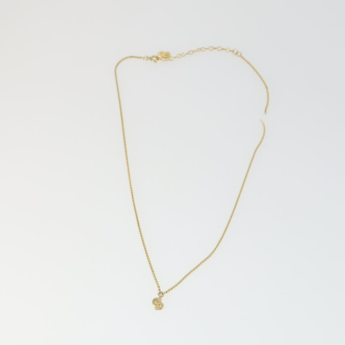 Christian Dior Necklace metal 7 Set Gold Silver Auth 168789