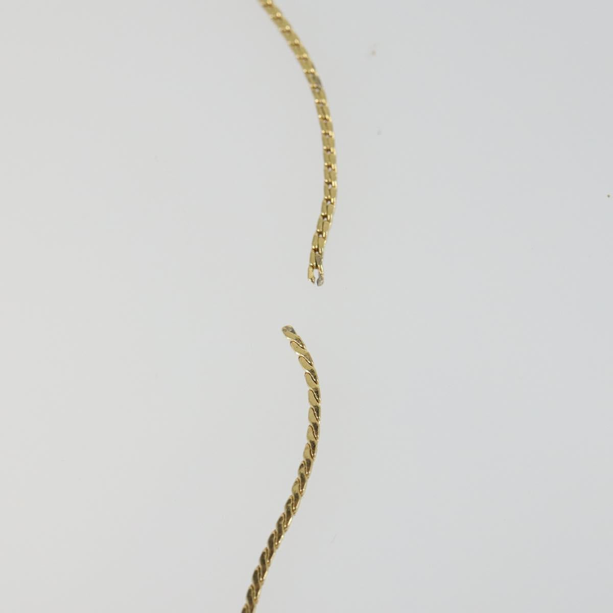 Christian Dior Necklace metal 7 Set Gold Silver Auth 168789