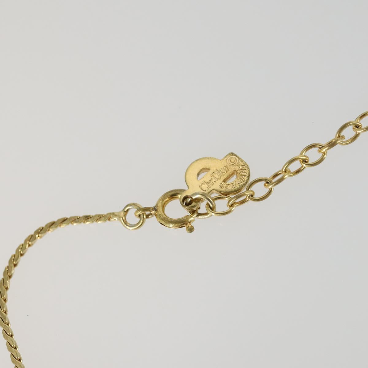 Christian Dior Necklace metal 7 Set Gold Silver Auth 168789