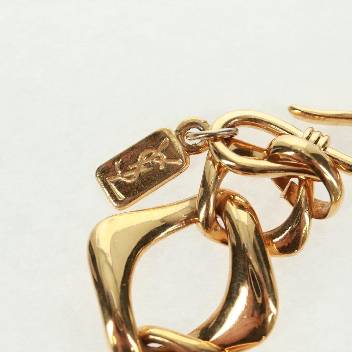 SAINT LAURENT Bracelet metal Gold Tone Auth 168794V