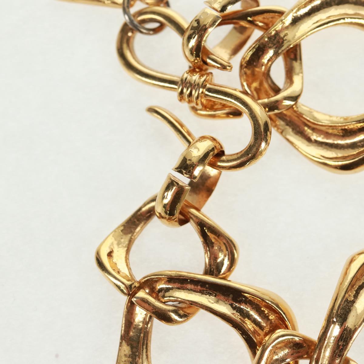 SAINT LAURENT Bracelet metal Gold Tone Auth 168794V