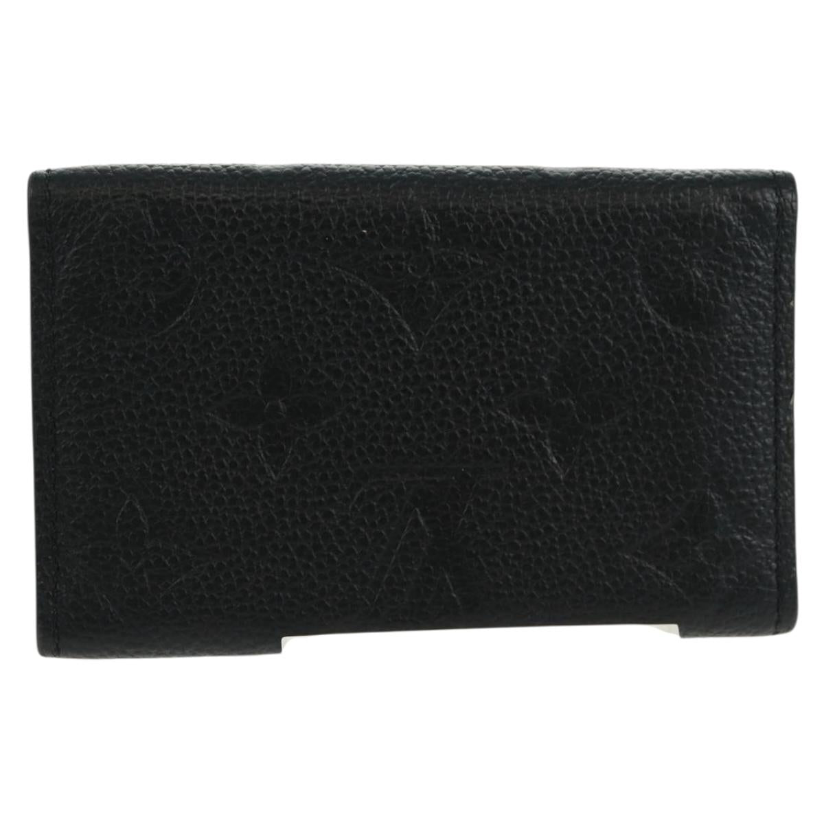LOUIS VUITTON Monogram Empreinte Multicles 6 Key Case Black M64421 Auth 168814V