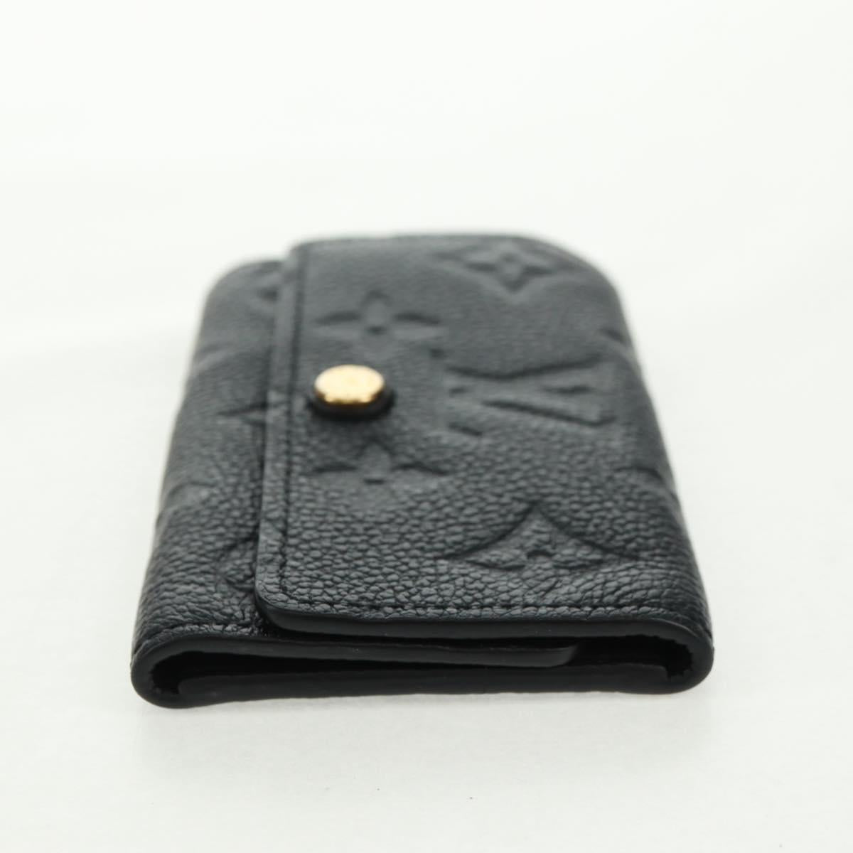 LOUIS VUITTON Monogram Empreinte Multicles 6 Key Case Black M64421 Auth 168814V