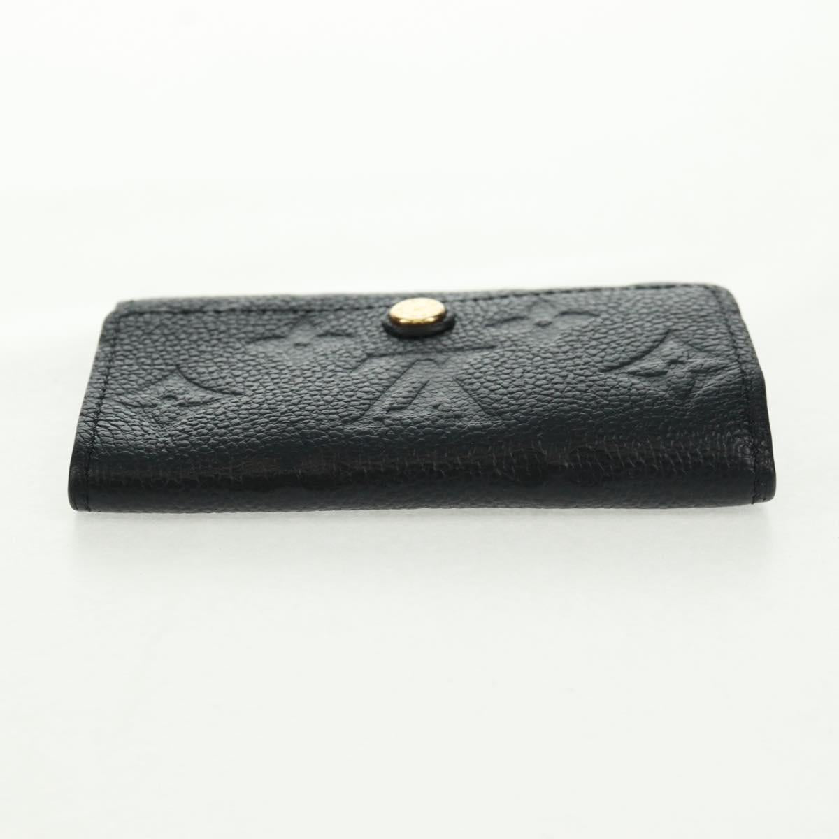 LOUIS VUITTON Monogram Empreinte Multicles 6 Key Case Black M64421 Auth 168814V