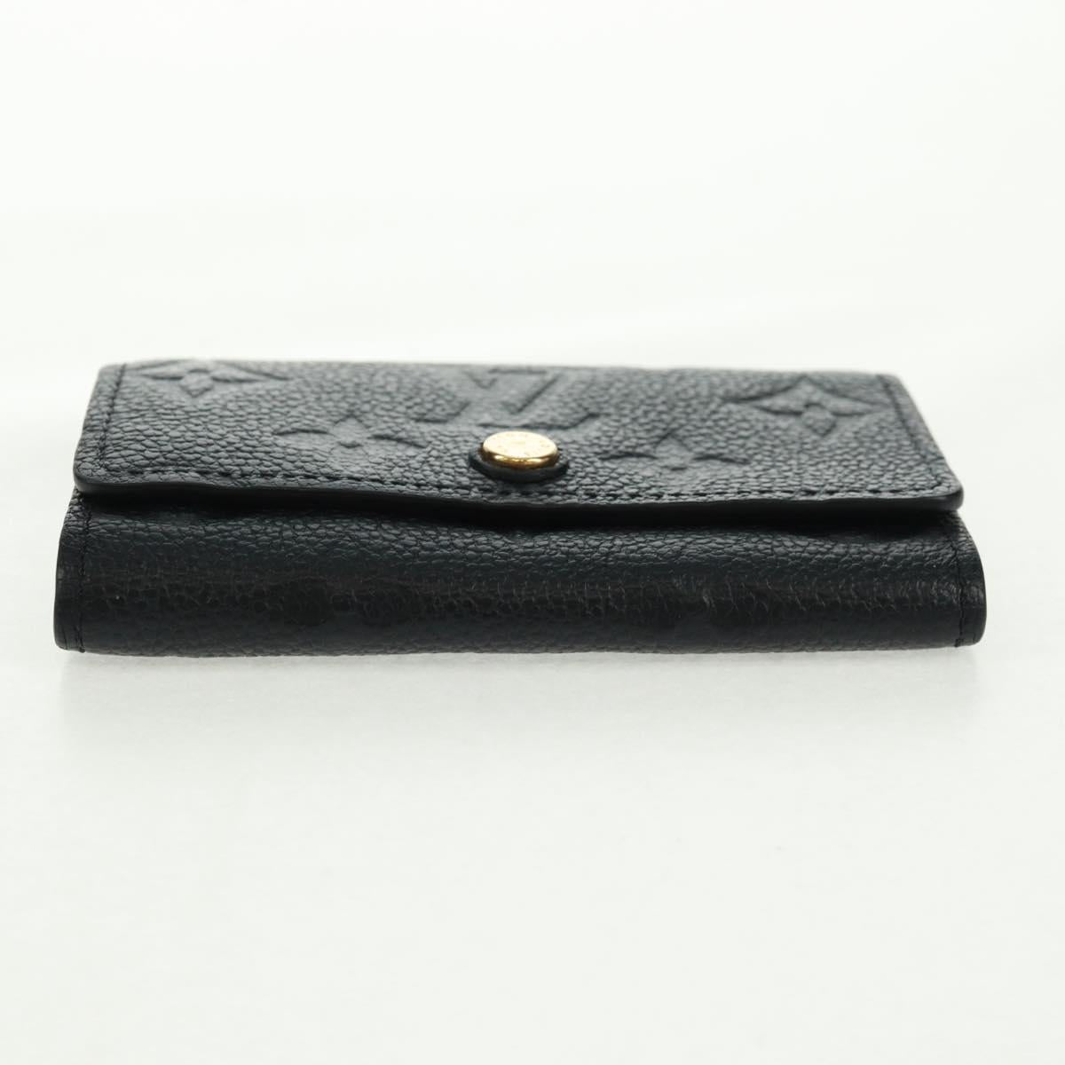 LOUIS VUITTON Monogram Empreinte Multicles 6 Key Case Black M64421 Auth 168814V