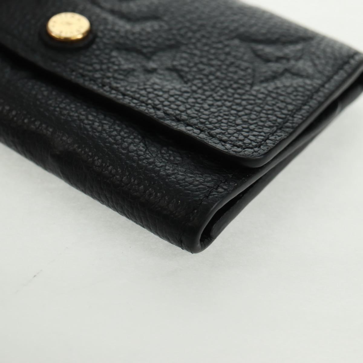 LOUIS VUITTON Monogram Empreinte Multicles 6 Key Case Black M64421 Auth 168814V