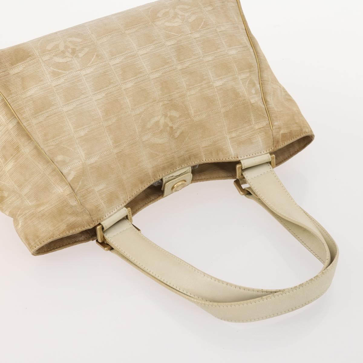 HERMES PRADA Chanel Hand Bag Leather Canvas Nylon 3 Set Beige Auth 168823