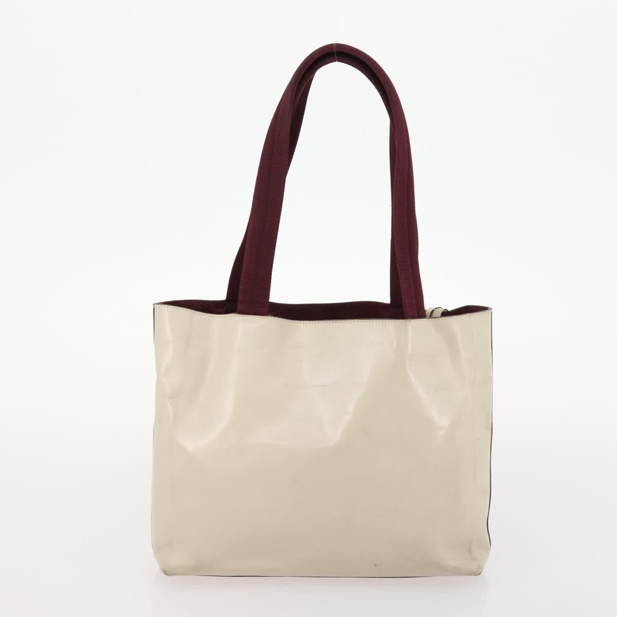 HERMES PRADA Chanel Hand Bag Leather Canvas Nylon 3 Set Beige Auth 168823
