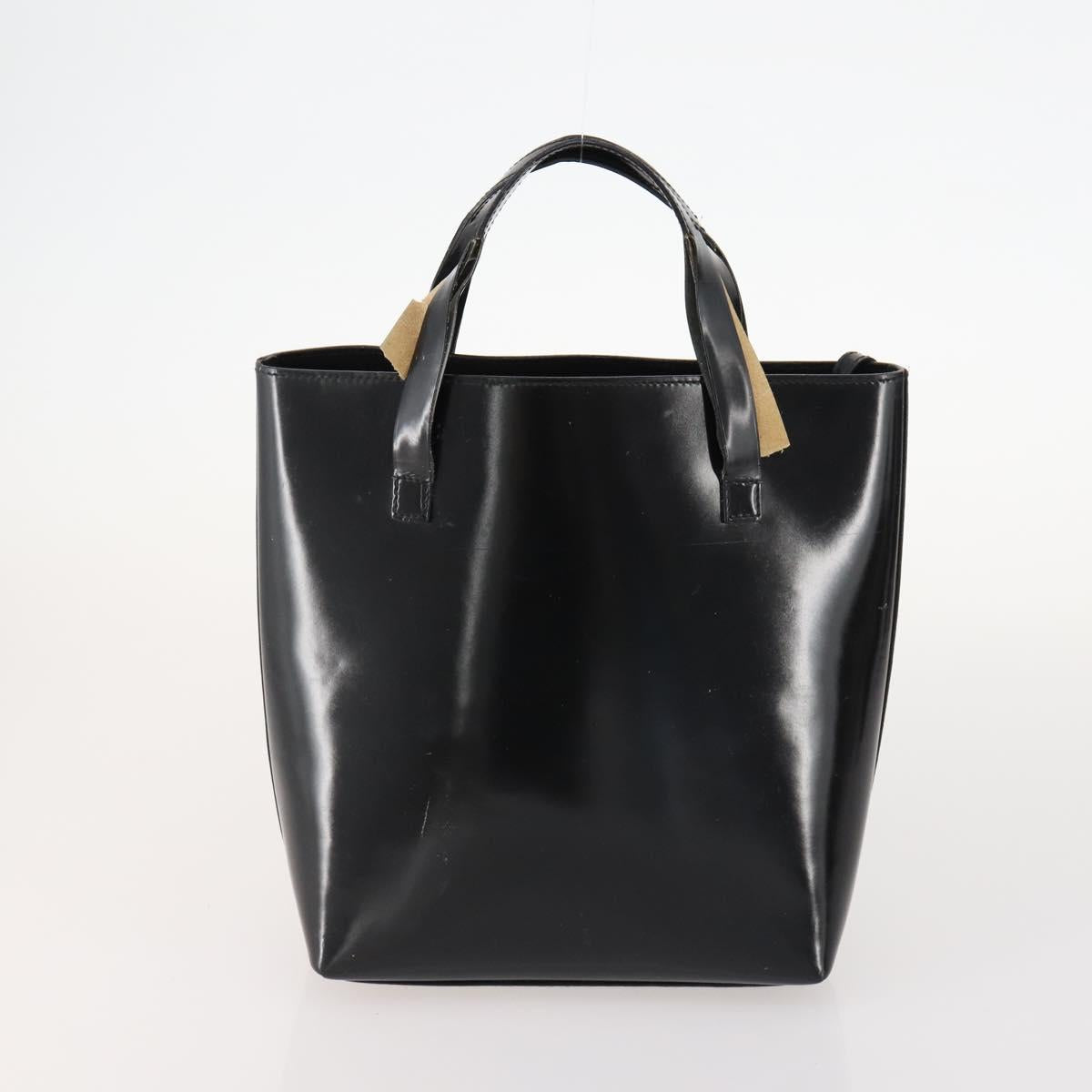 GUCCI GG Crystal Hand Bag Leather 4 Set Beige Black Auth 168824