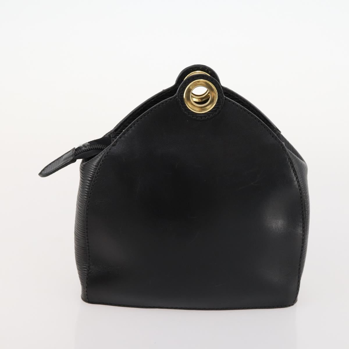 FENDI Zucchino Canvas Pekan Hand Bag 4 Set Brown Black Auth 168826