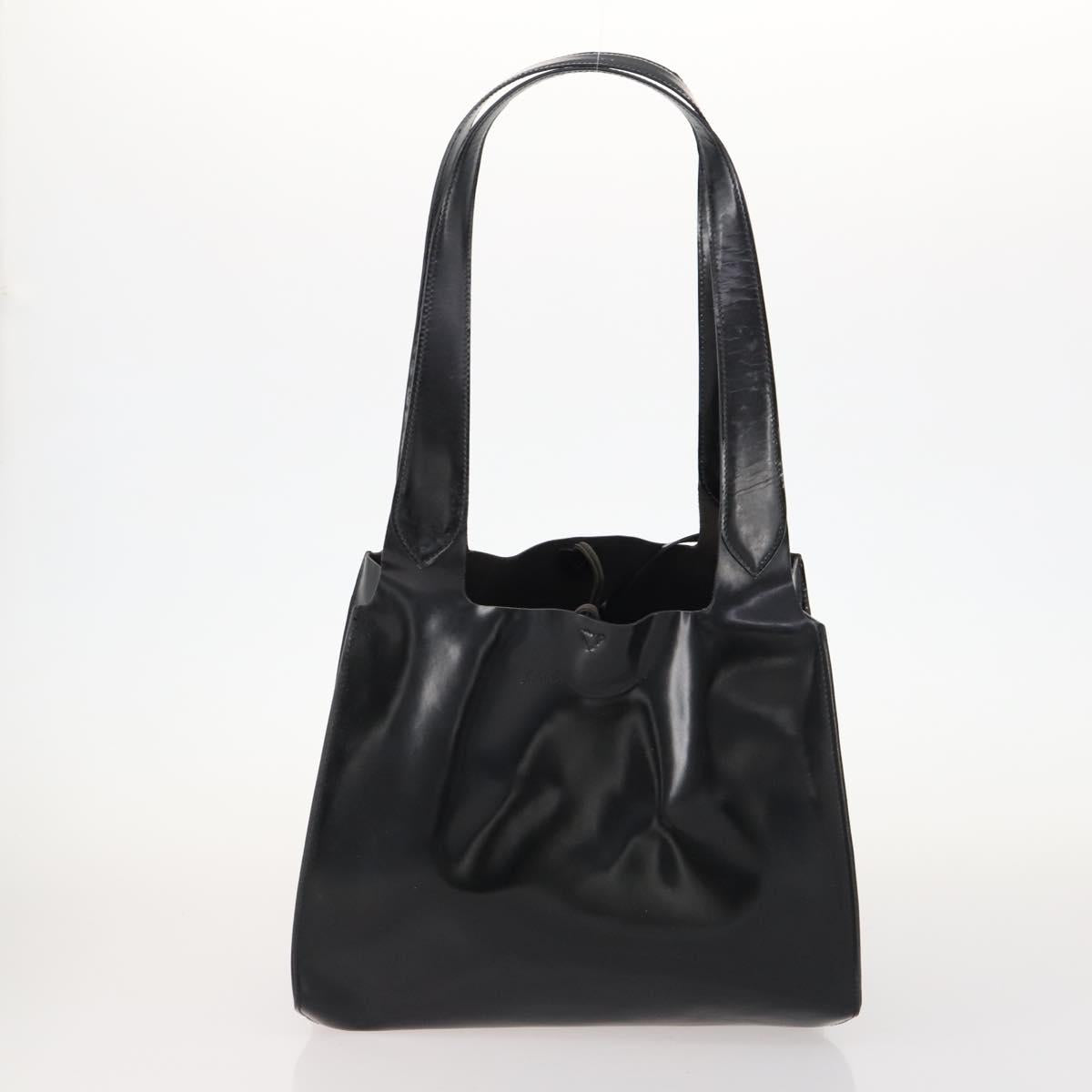 Salvatore Ferragamo Tote Bag Leather 2 Set Black Auth 168827