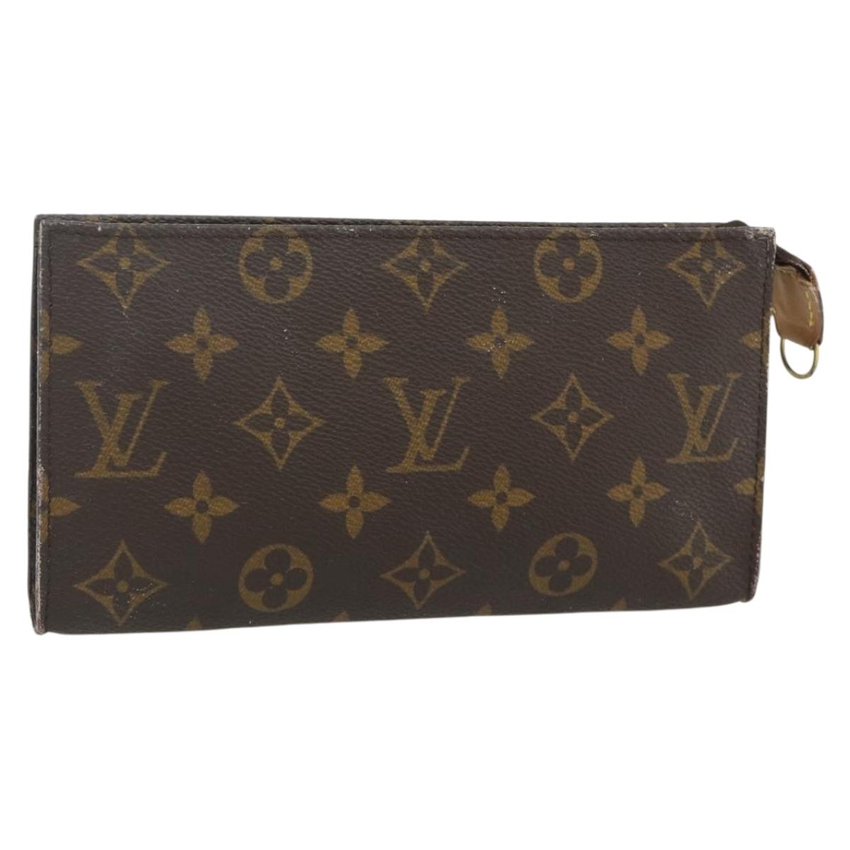 LOUIS VUITTON Monogram Bucket GM Accessory Pouch LV Auth 168847