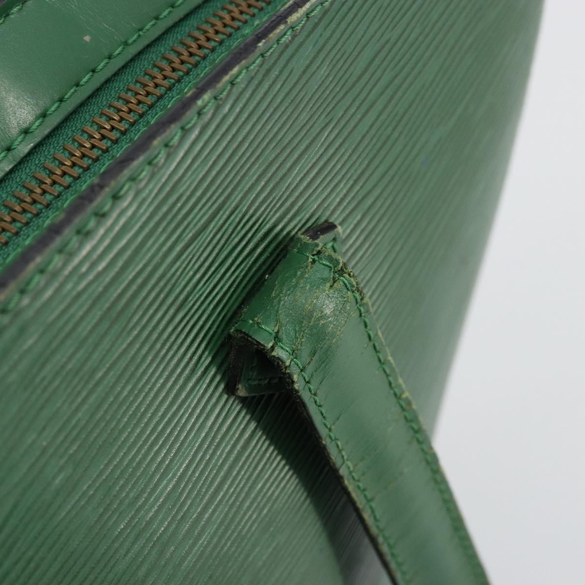 LOUIS VUITTON Epi Saint Jacques Hand Bag Green M52274 LV Auth 168866