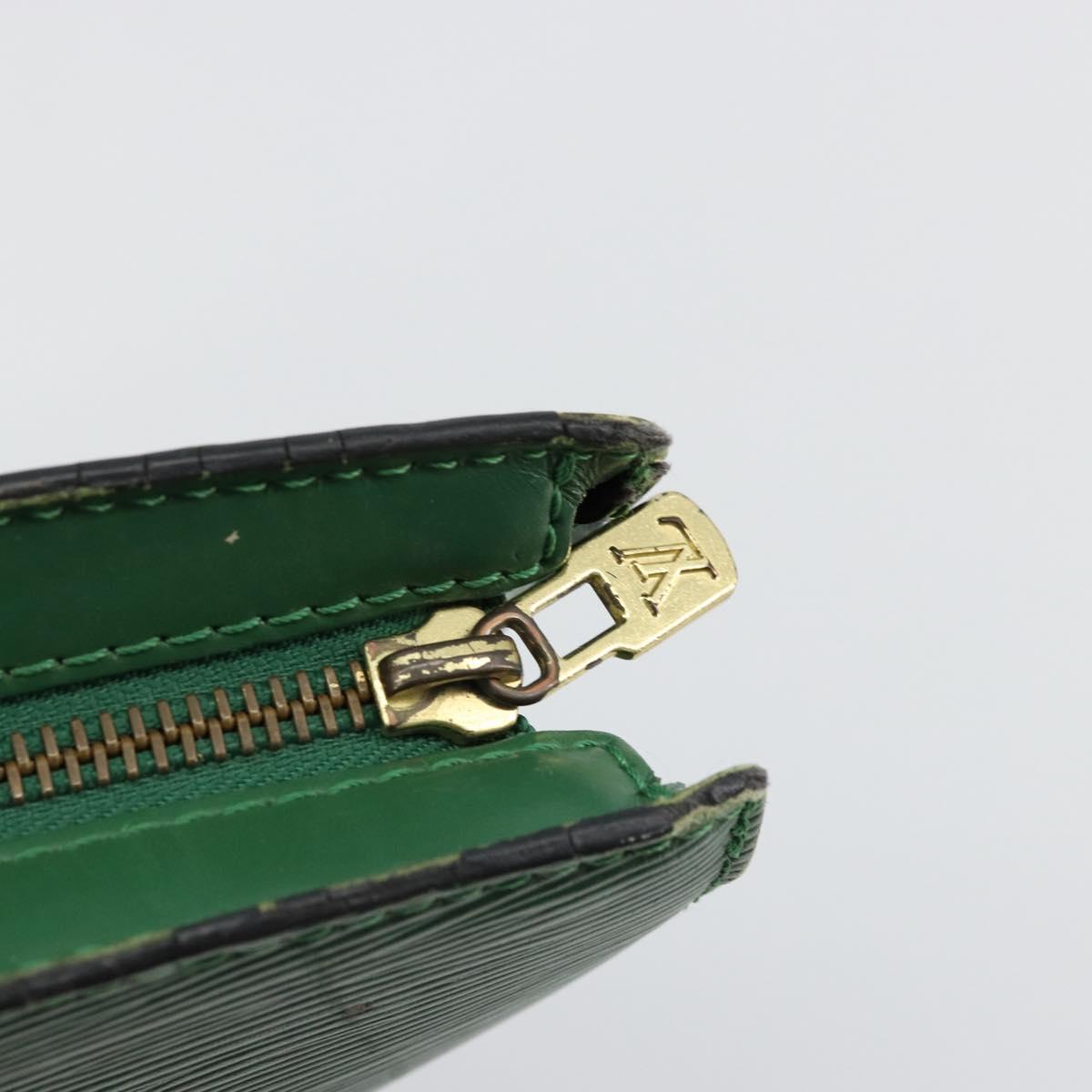 LOUIS VUITTON Epi Saint Jacques Hand Bag Green M52274 LV Auth 168866