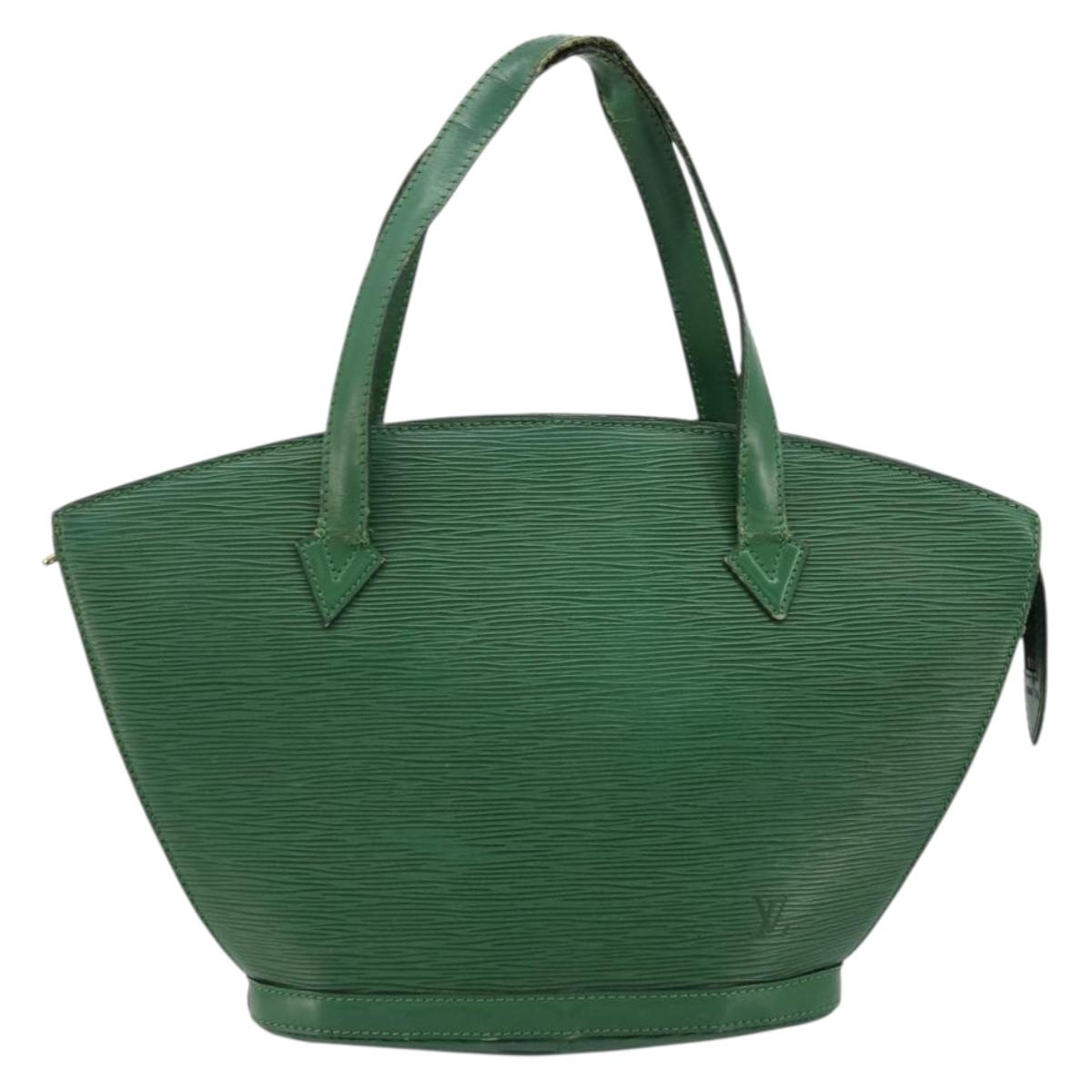 LOUIS VUITTON Epi Saint Jacques Hand Bag Green M52274 LV Auth 168866