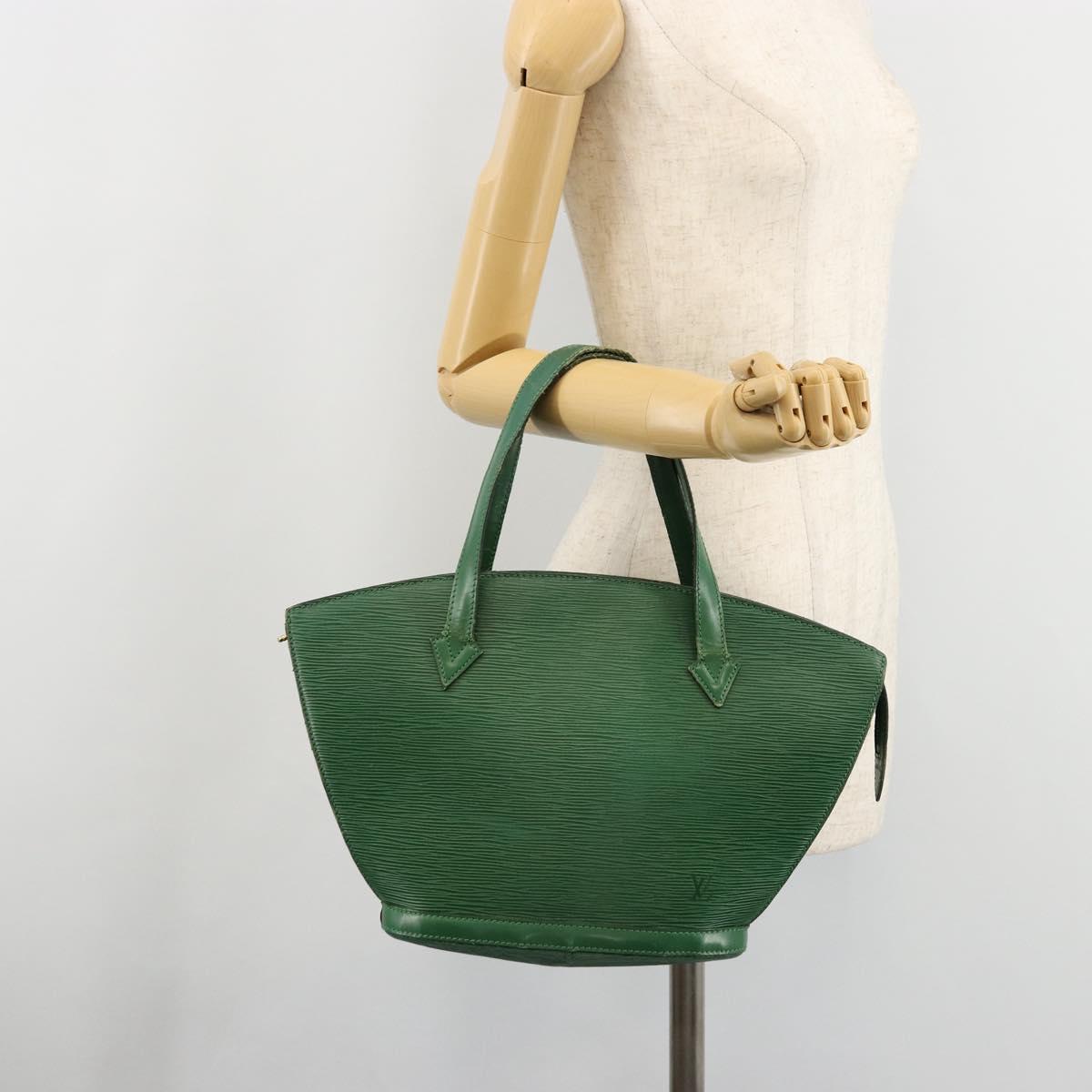 LOUIS VUITTON Epi Saint Jacques Hand Bag Green M52274 LV Auth 168866