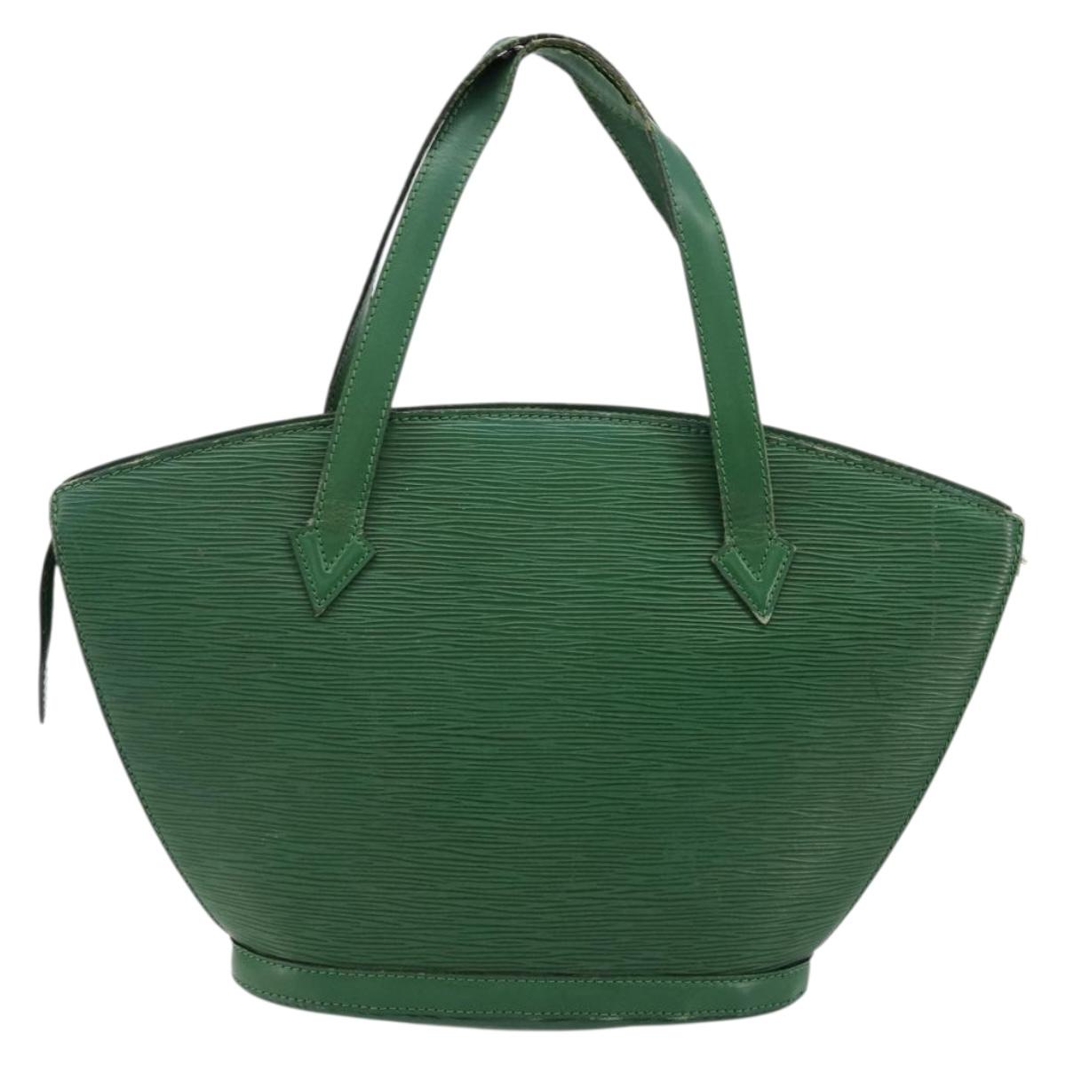 LOUIS VUITTON Epi Saint Jacques Hand Bag Green M52274 LV Auth 168866