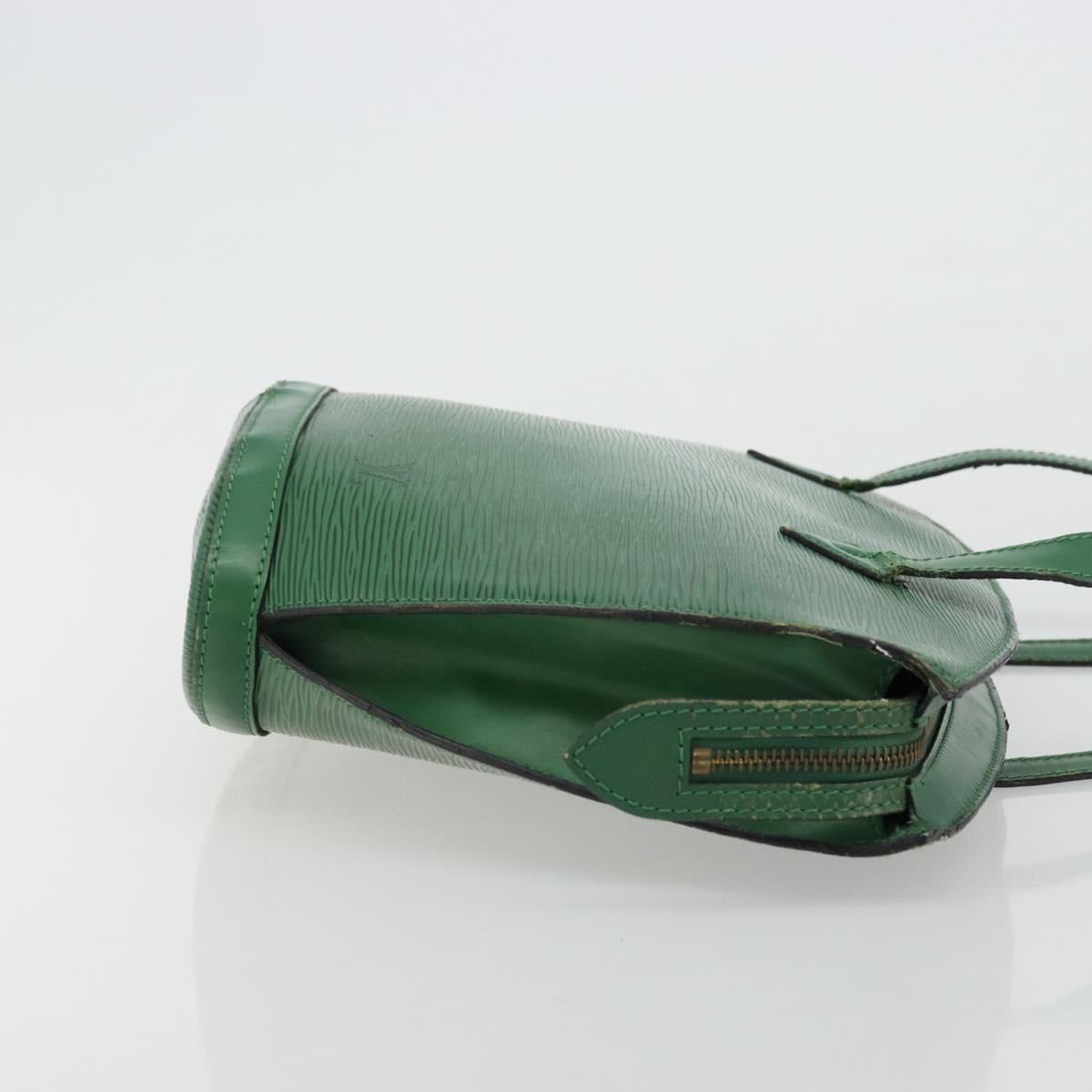 LOUIS VUITTON Epi Saint Jacques Hand Bag Green M52274 LV Auth 168866
