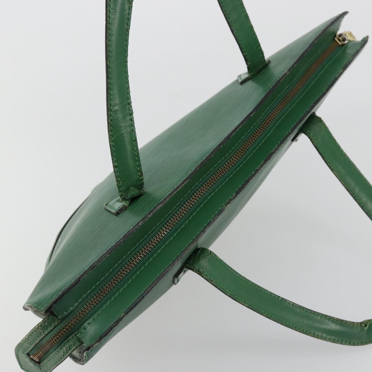 LOUIS VUITTON Epi Saint Jacques Hand Bag Green M52274 LV Auth 168866