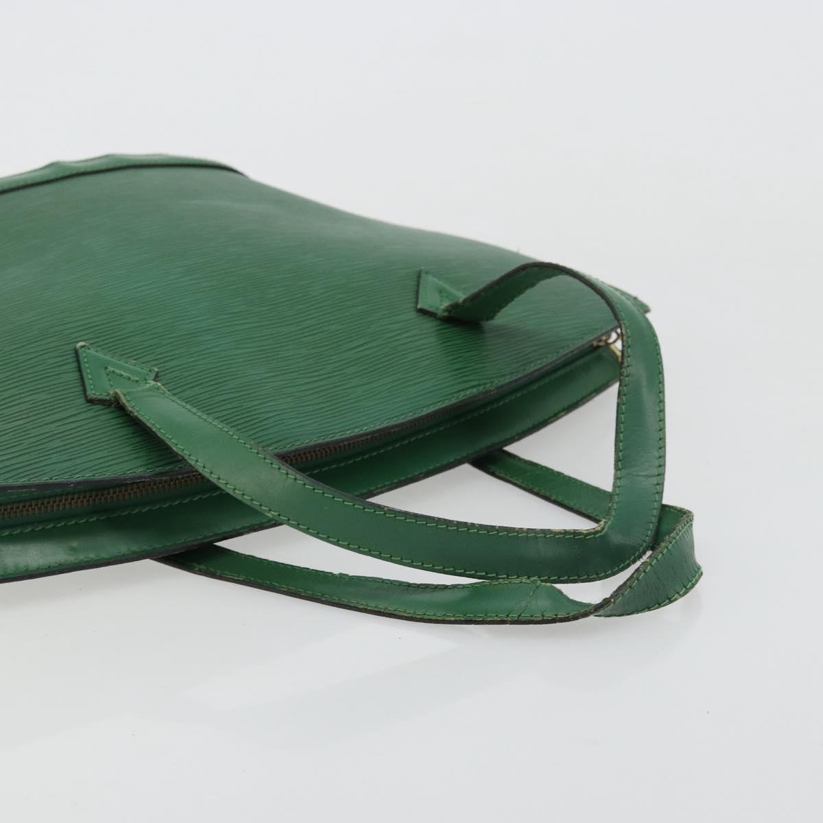 LOUIS VUITTON Epi Saint Jacques Hand Bag Green M52274 LV Auth 168866