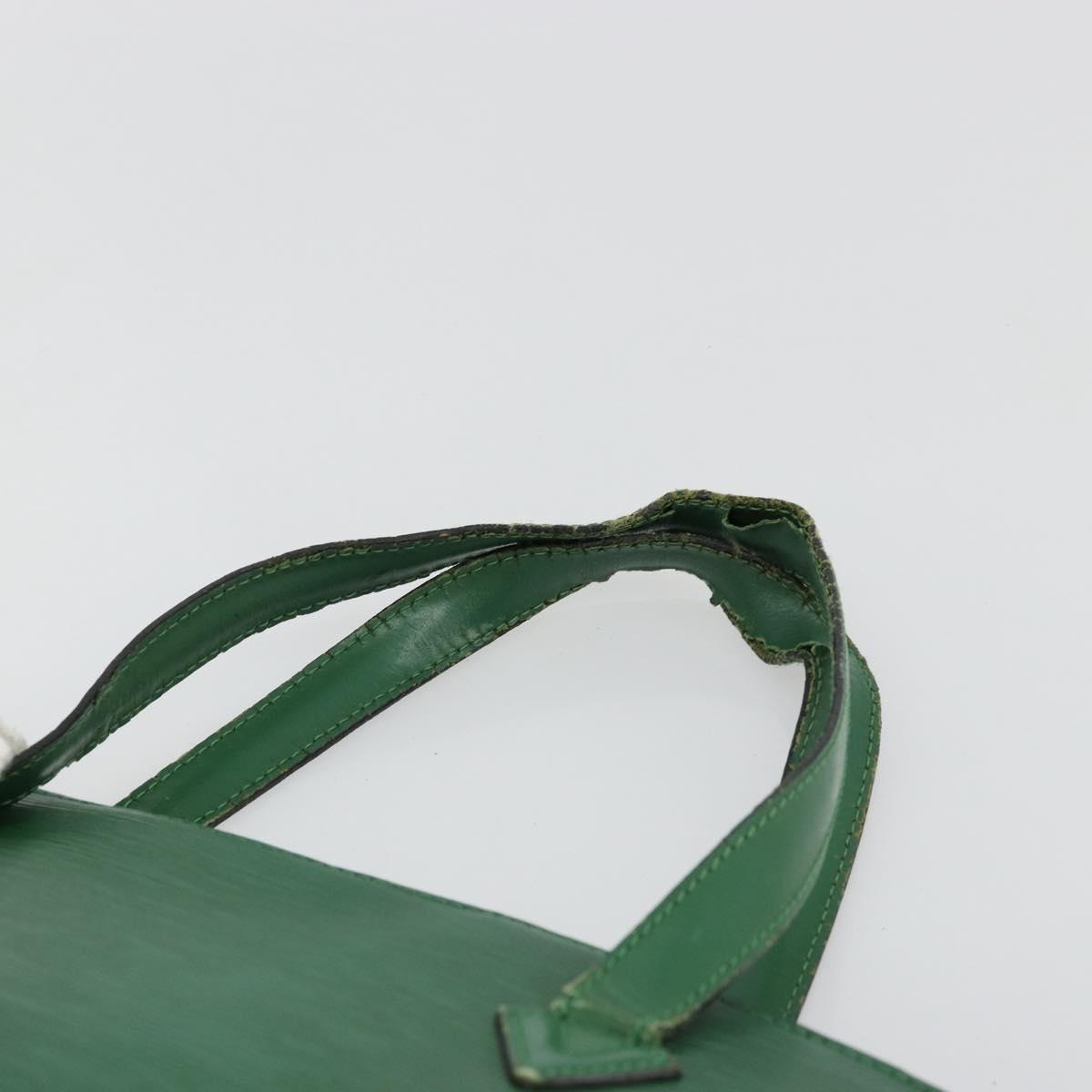 LOUIS VUITTON Epi Saint Jacques Hand Bag Green M52274 LV Auth 168866